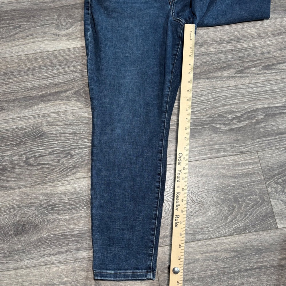 Pistols Arielle Skinny Jeans Medium Wash Moody Blue Ankle Mid Rise 18W 0362 - Picture 5 of 10